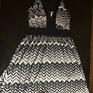 Black and white dress